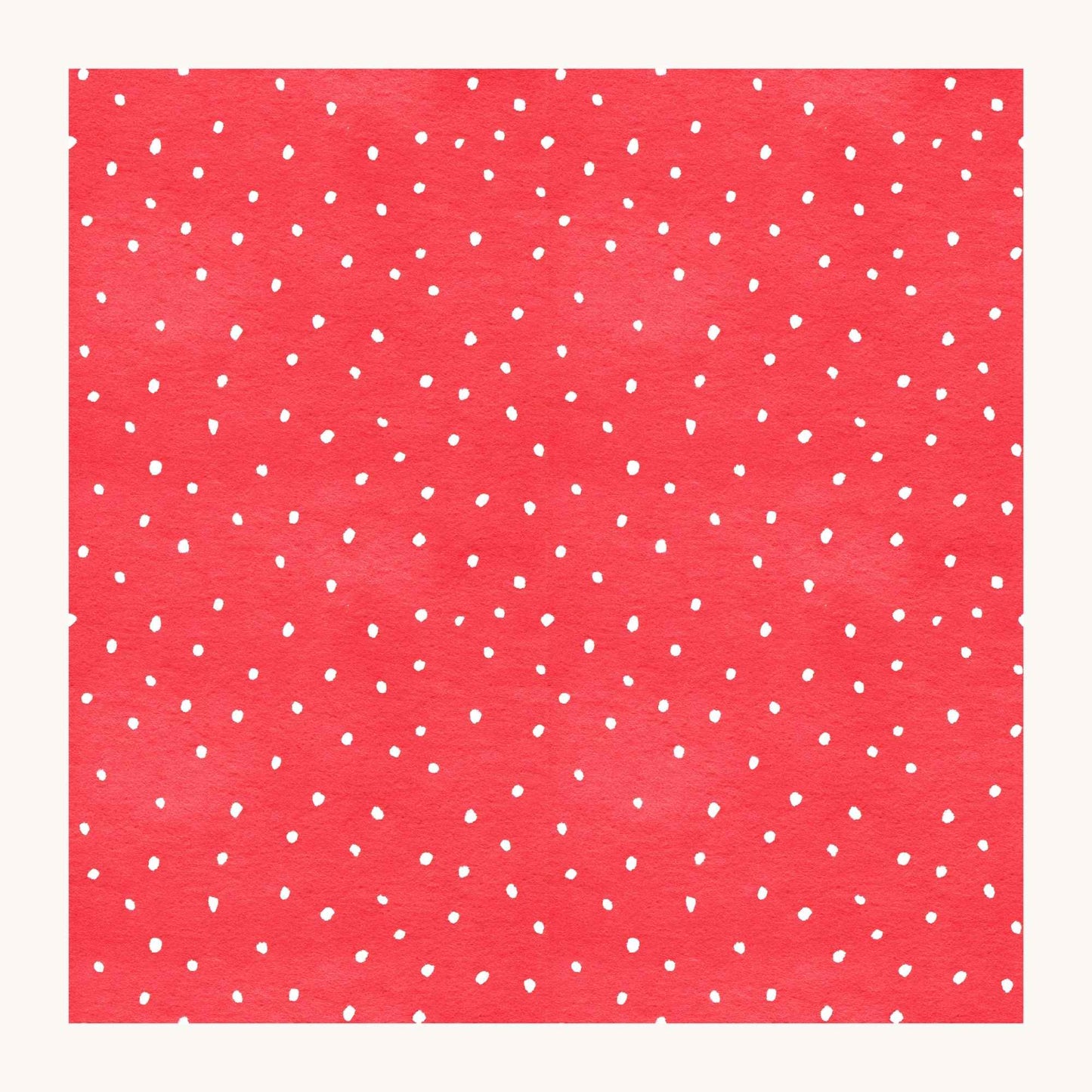 Coral Red Polkadot Scrapbook Paper - 8.5x11