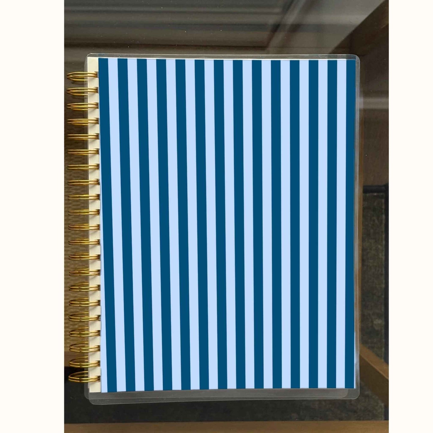 8.5x11 Notebook - Blue Stripe
