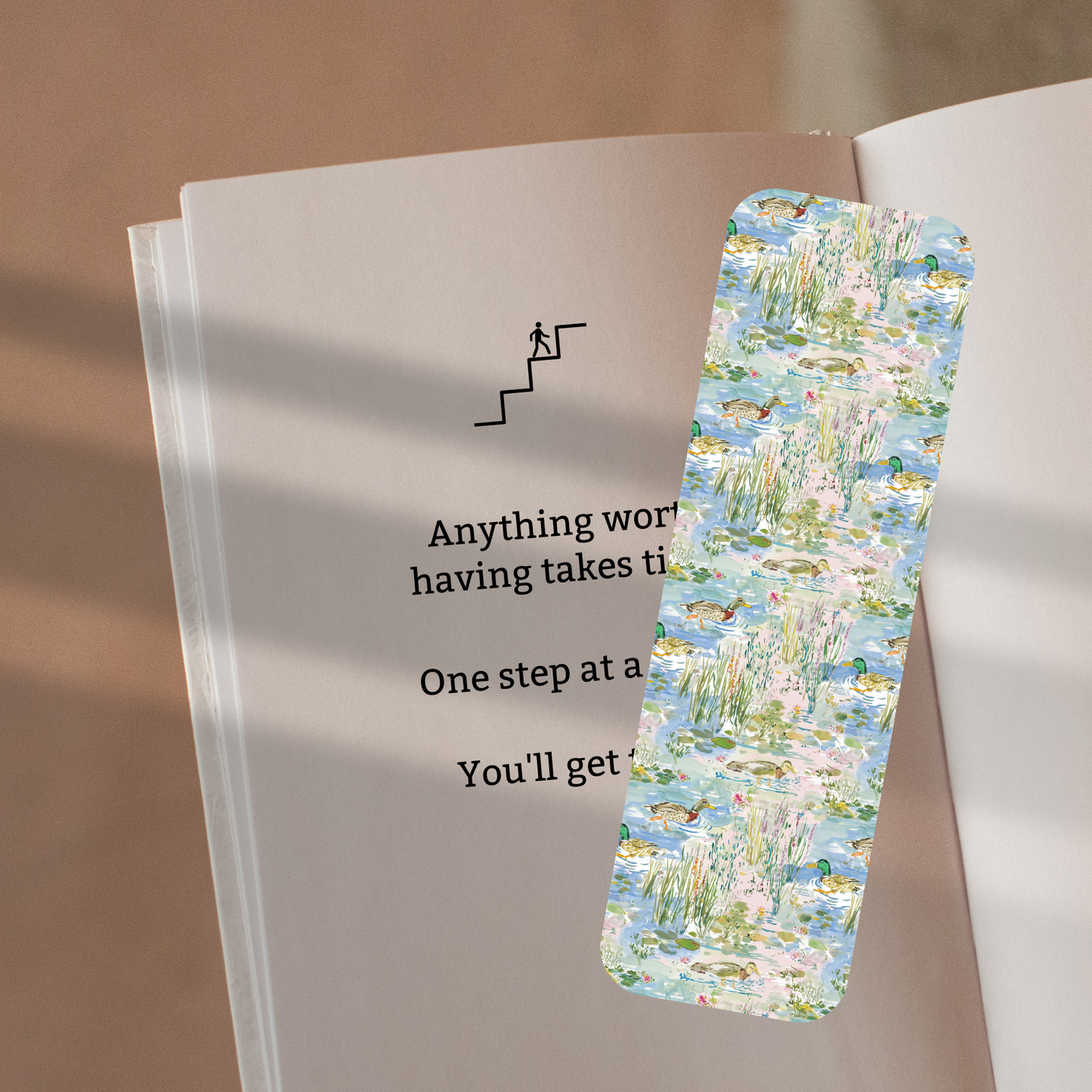 Watercolor Ducks Bookmark