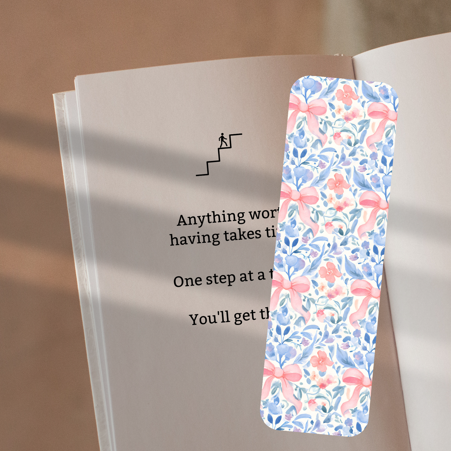 Floral Coquette Bookmark