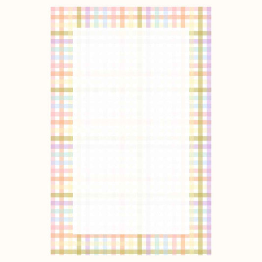 Rainbow Gingham Notepad 5" x 7"