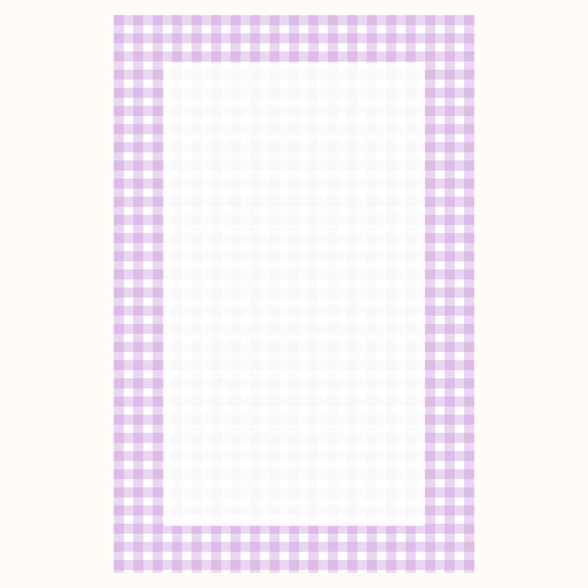 Lilac Gingham Notepad 5" x 7"