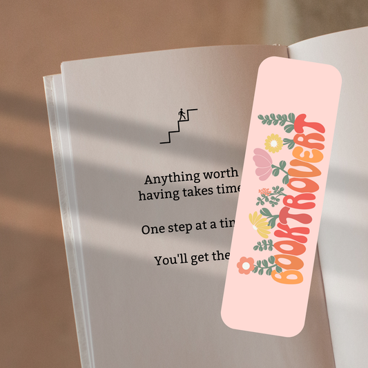 Booktrovert (Pink) Bookmark