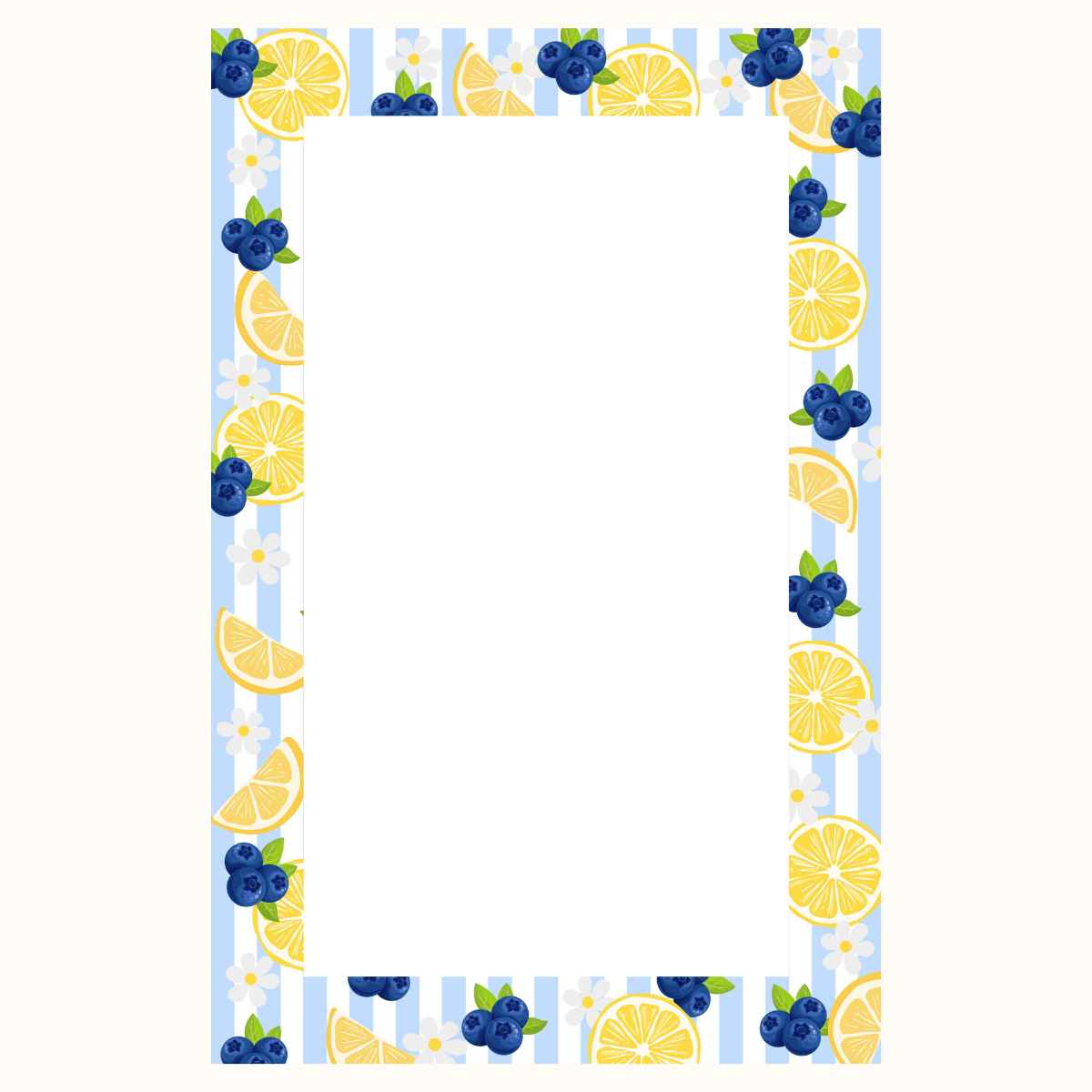 Blueberry Lemonade Notepad 5" x 7"