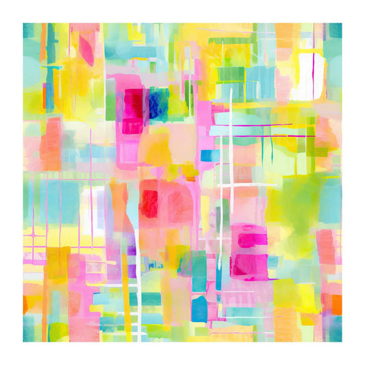 Neon Abstract Scrapbook Paper - 8.5x11