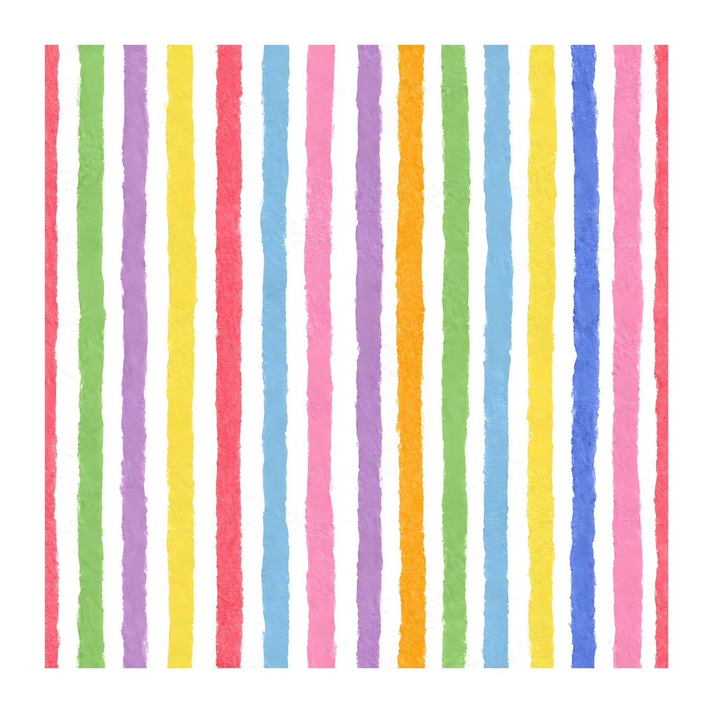 Watercolor Rainbow Stripe Scrapbook Paper - 8.5x11