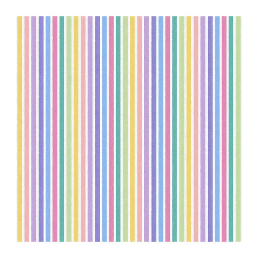 Rainbow Stripe Scrapbook Paper - 8.5x11