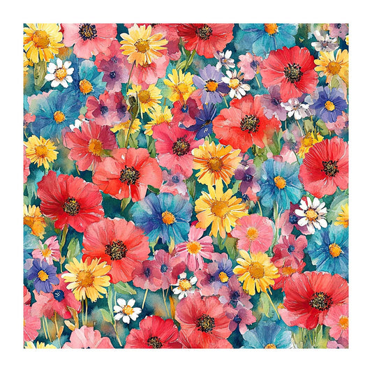 Soft Petal Watercolor Scrapbook Paper - 8.5x11