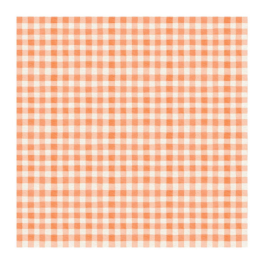 Peach Plaid Scrapbook Paper - 8.5x11