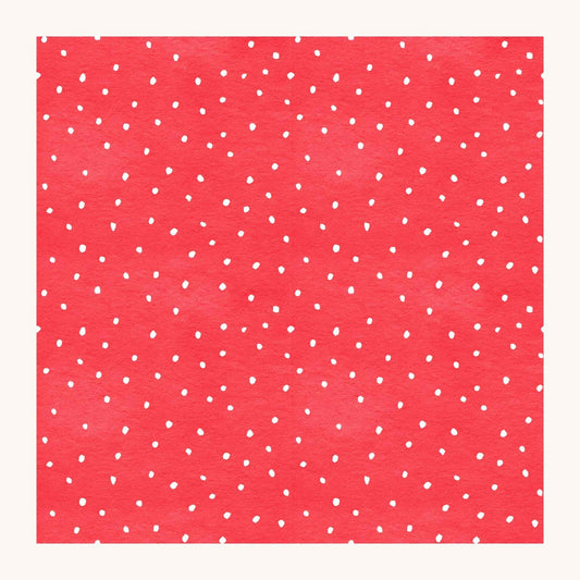 Coral Red Polkadot Scrapbook Paper - 8.5x11