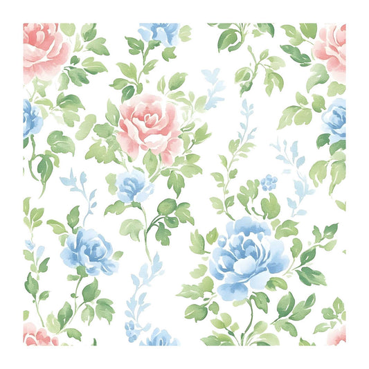 Soft Bloom Coquette Bow Scrapbook Paper - 8.5x11