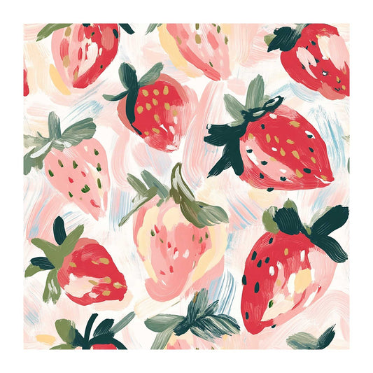 Garden Berry Watercolor Scrapbook Paper - 8.5x11