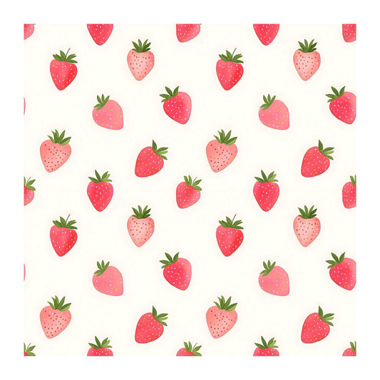 Strawberry Bloom Scrapbook Paper - 8.5x11