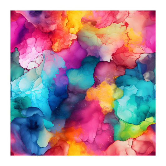 Rainbow Dreams Watercolor Scrapbook Paper - 8.5x11