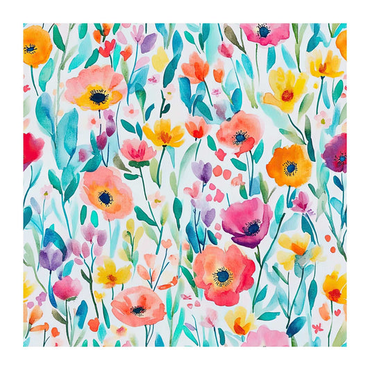 Blooming Garden Scrapbook Paper - 8.5x11