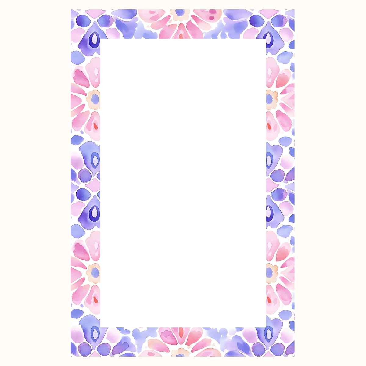Lilac Floral Notepad 5" x 7"