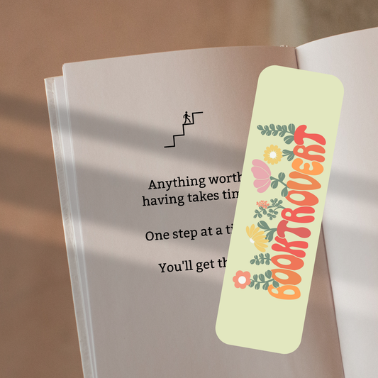 Booktrovert (Green) Bookmark