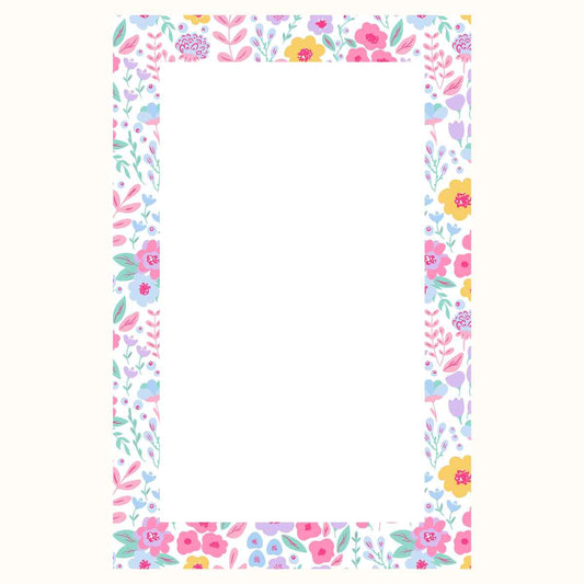 Pastel Wildflowers Notepad 5" x 7"