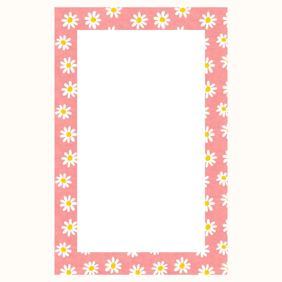 Daisy Floral Notepad 5" x 7"