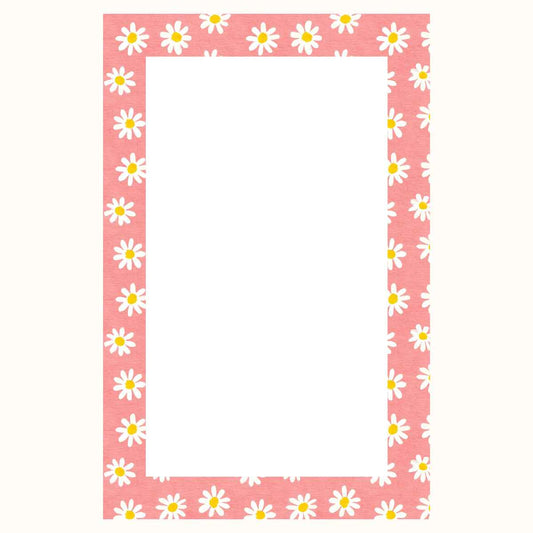 Daisy Floral Notepad 5" x 7"