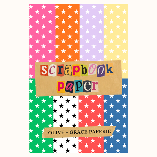 Cardstock Paper Pack: Stars (Vol 1.) – 8.5" x 5.5"