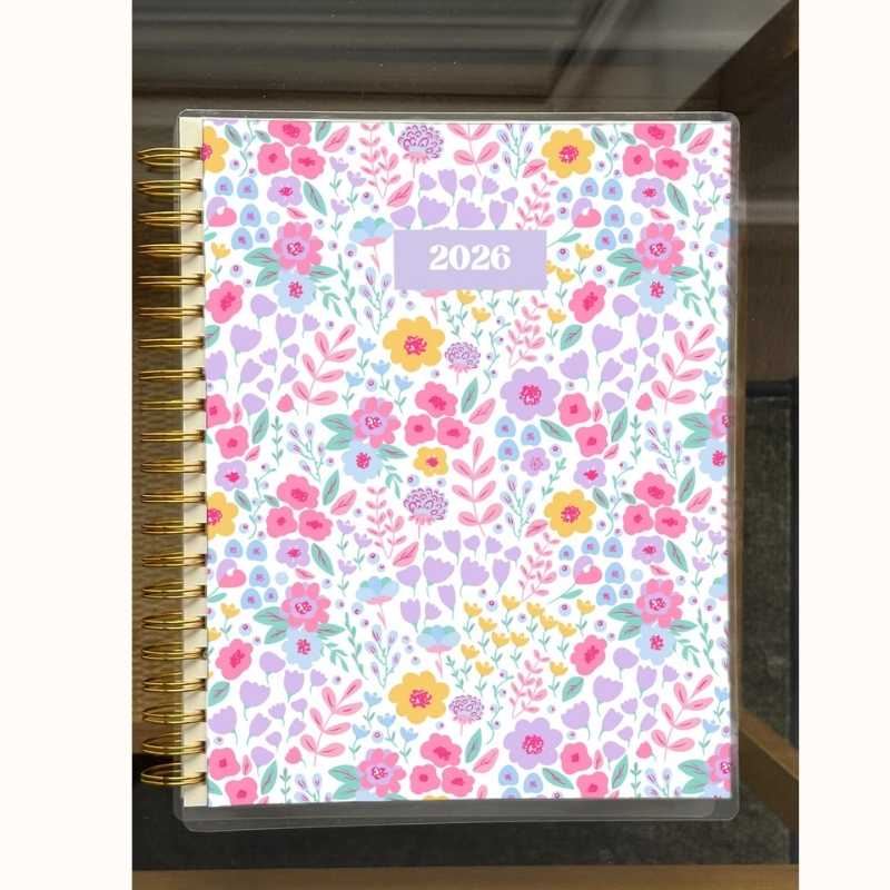 2026 Spiral Weekly Planner - Spring Meadow (8.5x11)