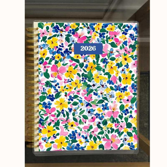 2026 Spiral Weekly Planner - Whimsy Wildflowers (8.5x11)
