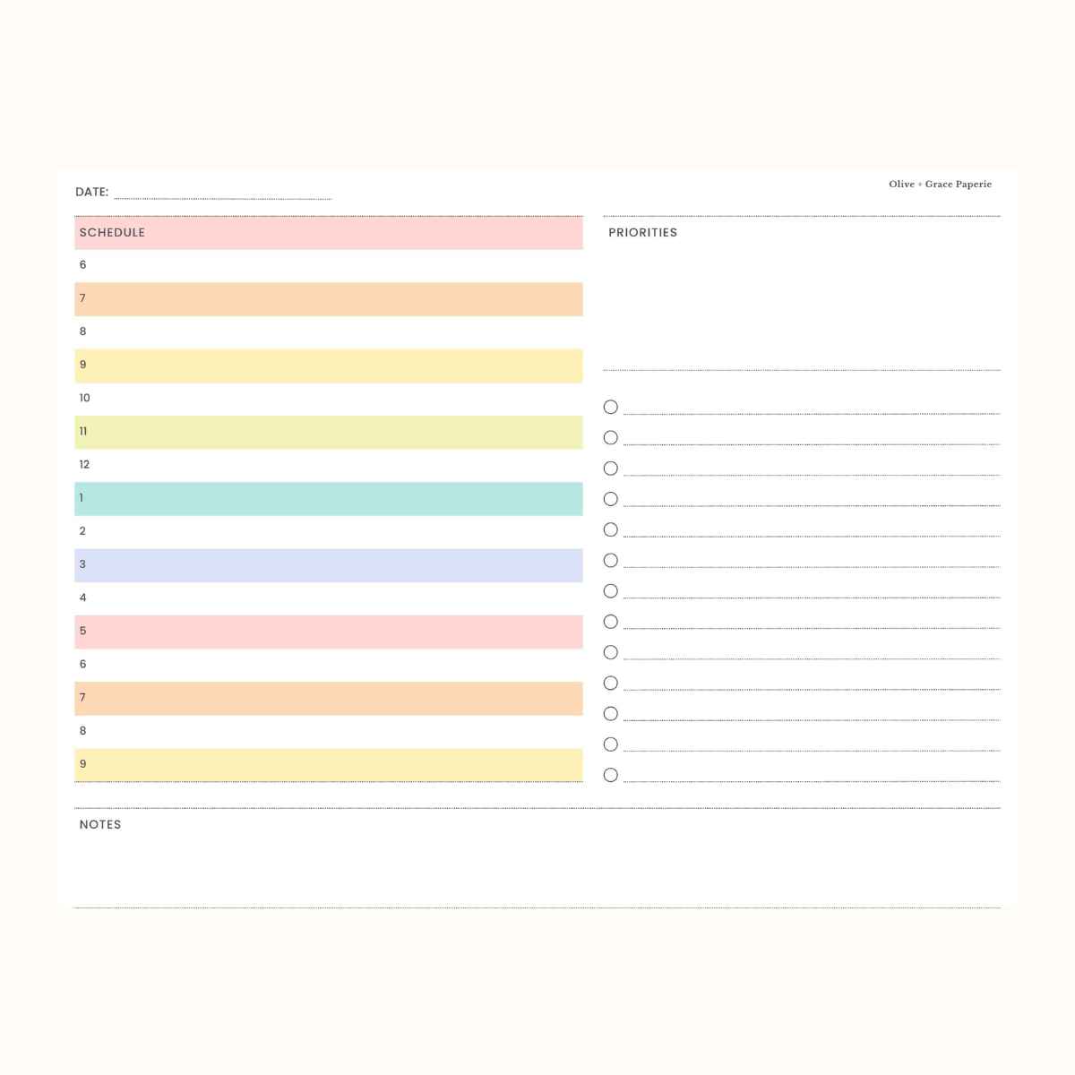 Daily Rainbow DeskPad 8.5"x11"