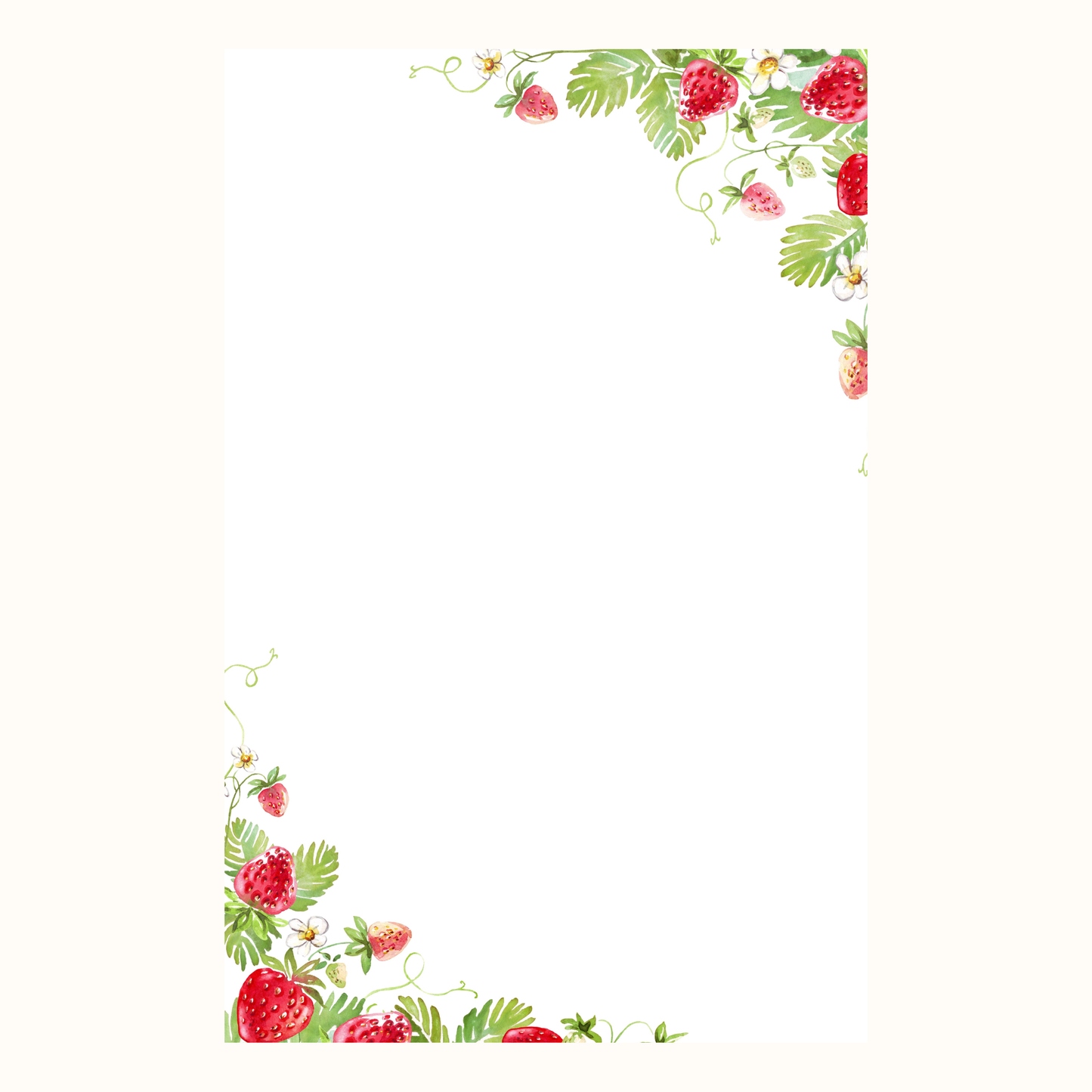 Strawberry Notepad (8.5x5.5)