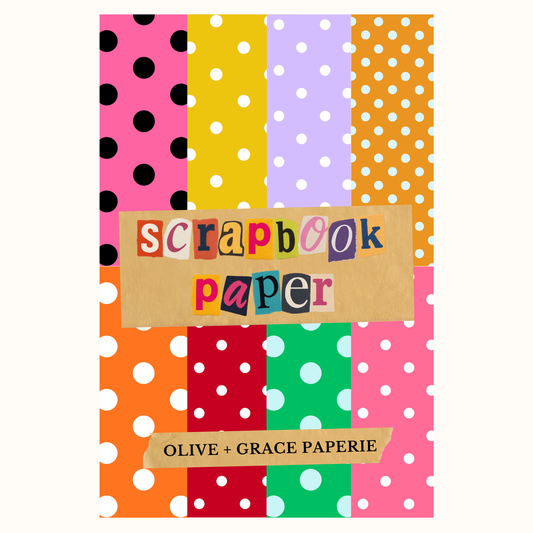 Cardstock Paper Pack: Polkadots (Vol 1.) – 8.5" x 5.5"