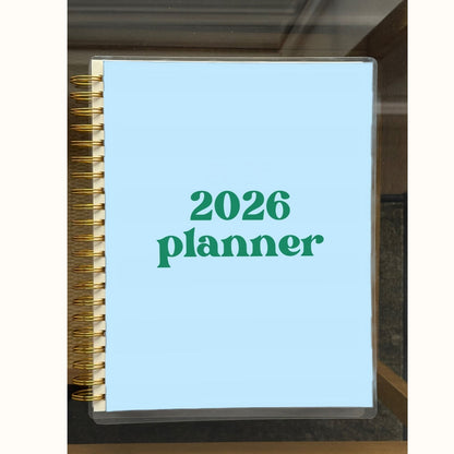 2026 Spiral Weekly Planner - Light Blue (8.5x11)