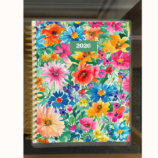 2026 Spiral Weekly Planner - Blooming Meadows (8.5x11)