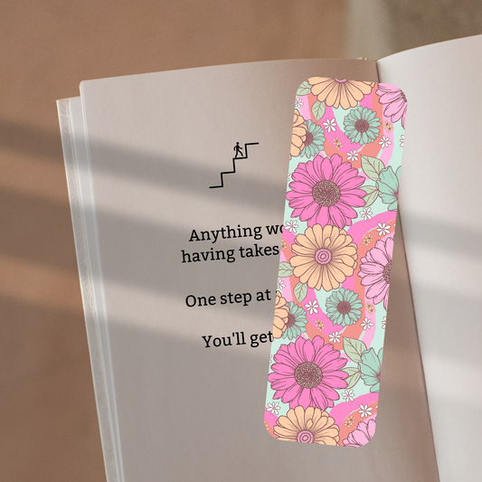 Retro Wildflowers Bookmark