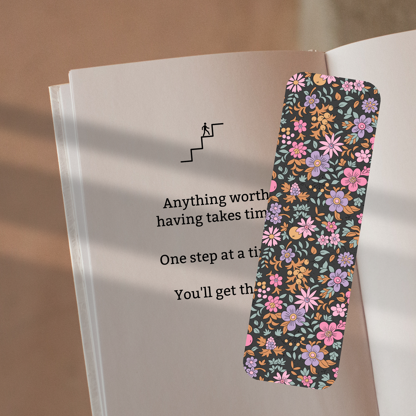 Black Wildflowers Bookmark