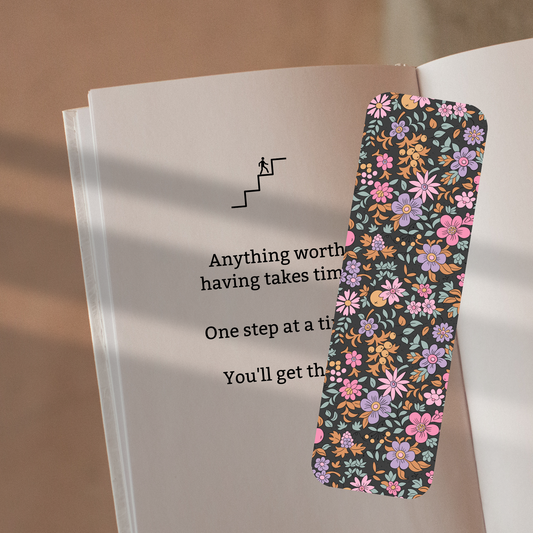 Black Wildflowers Bookmark