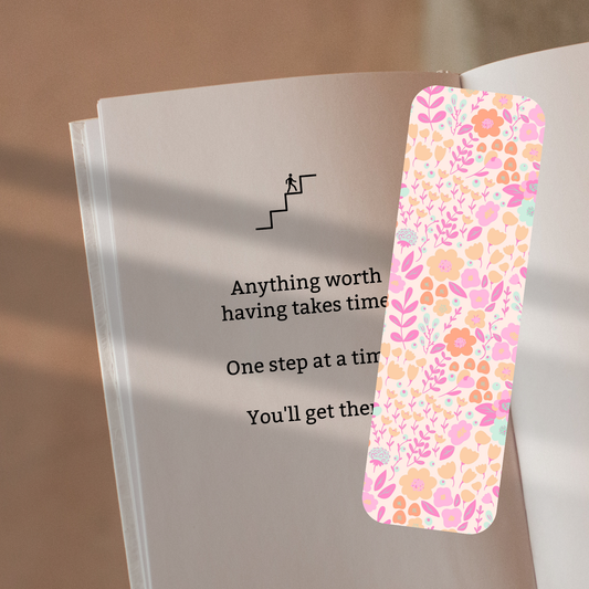 Pink Wildflowers Bookmark