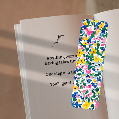 Whimsy Flowers Bookmark