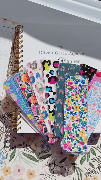 Neon Leopard Bookmark